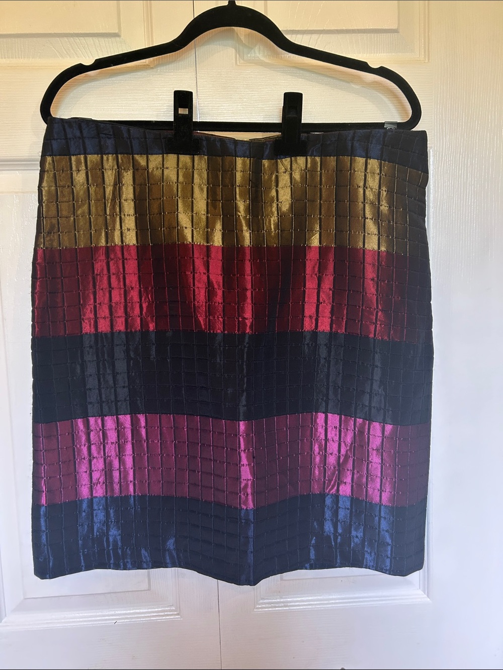 Rare Find! Vintage Elisa Cavaletti Metallic Texturized Skirt